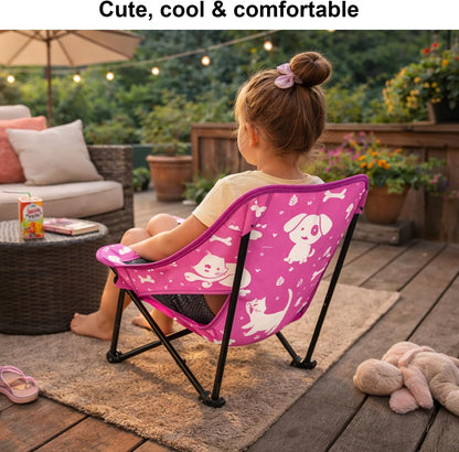 Youth and Kids Camping Chair | Ultra Lightweight, Foldable and Heavy Duty | Ideal Indoor/Outdoor Kid Chair for Camping, Sports and Lawn