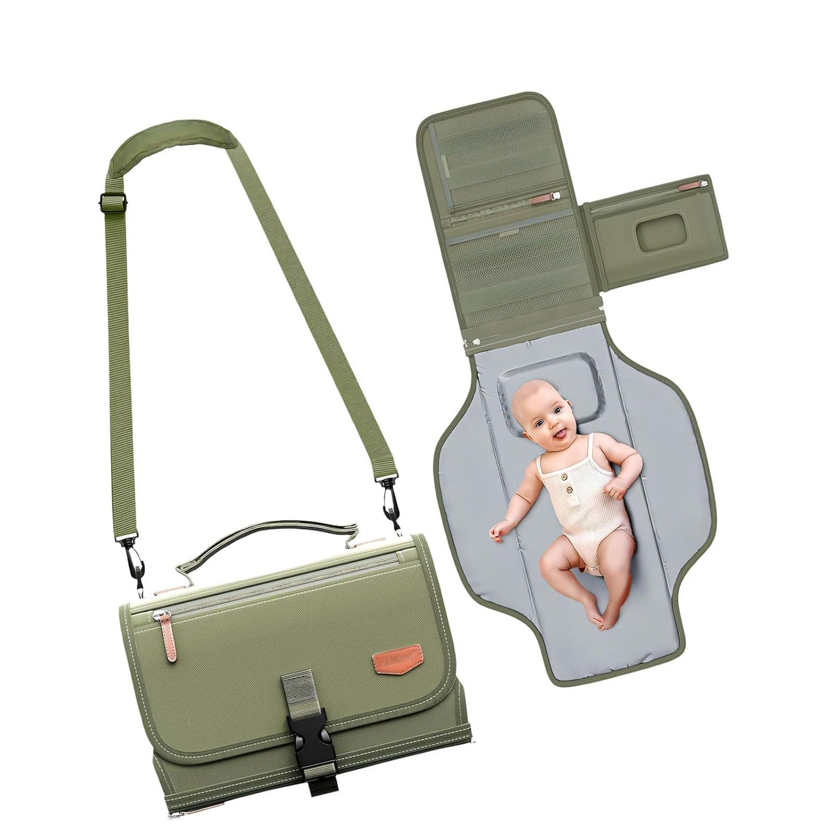 Foldable Lightweight Diaper Pad Portable Design for Parents on The Go Portable Changing Pad