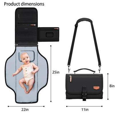 Foldable Lightweight Diaper Pad Portable Design for Parents on The Go Portable Changing Pad