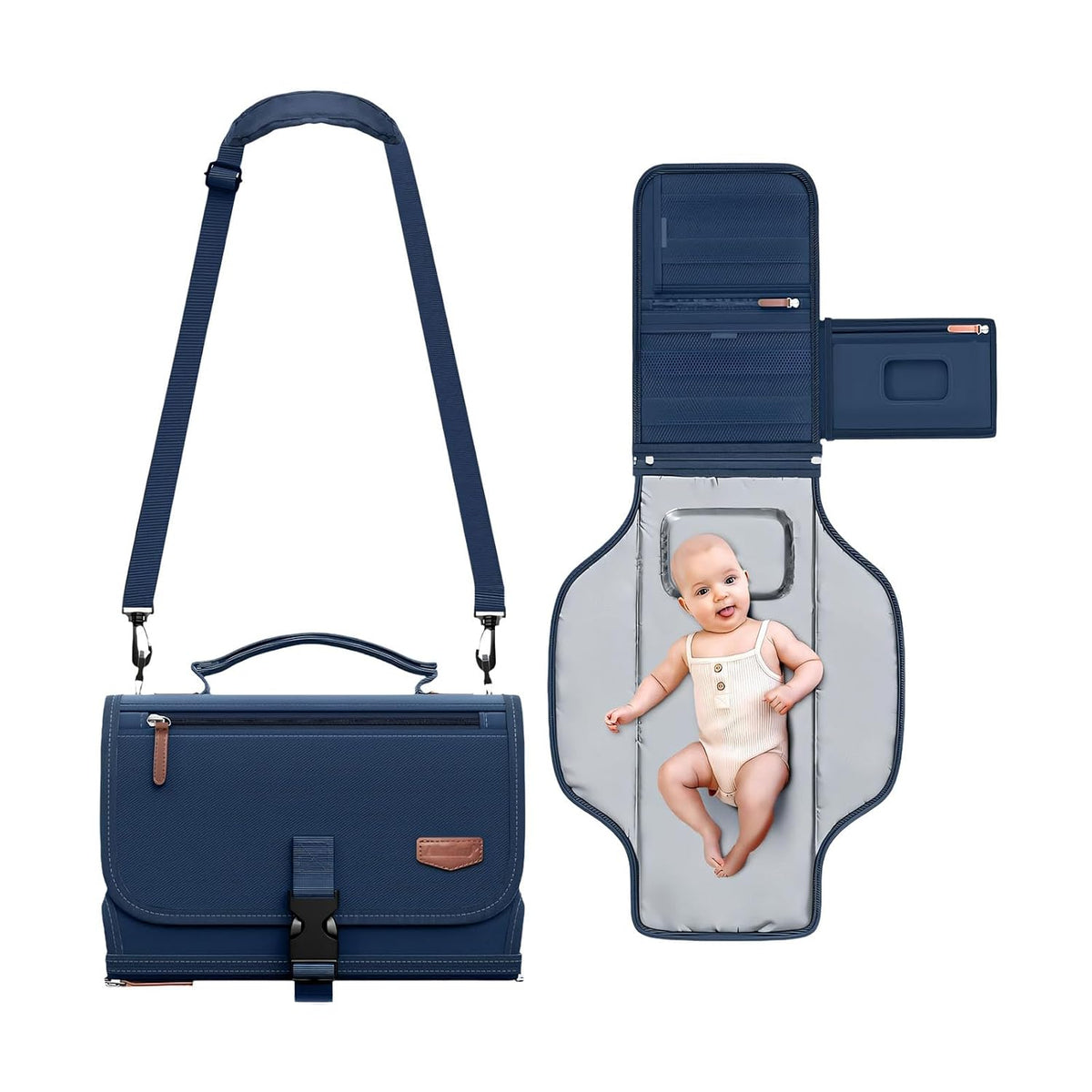 Foldable Lightweight Diaper Pad Portable Design for Parents on The Go Portable Changing Pad