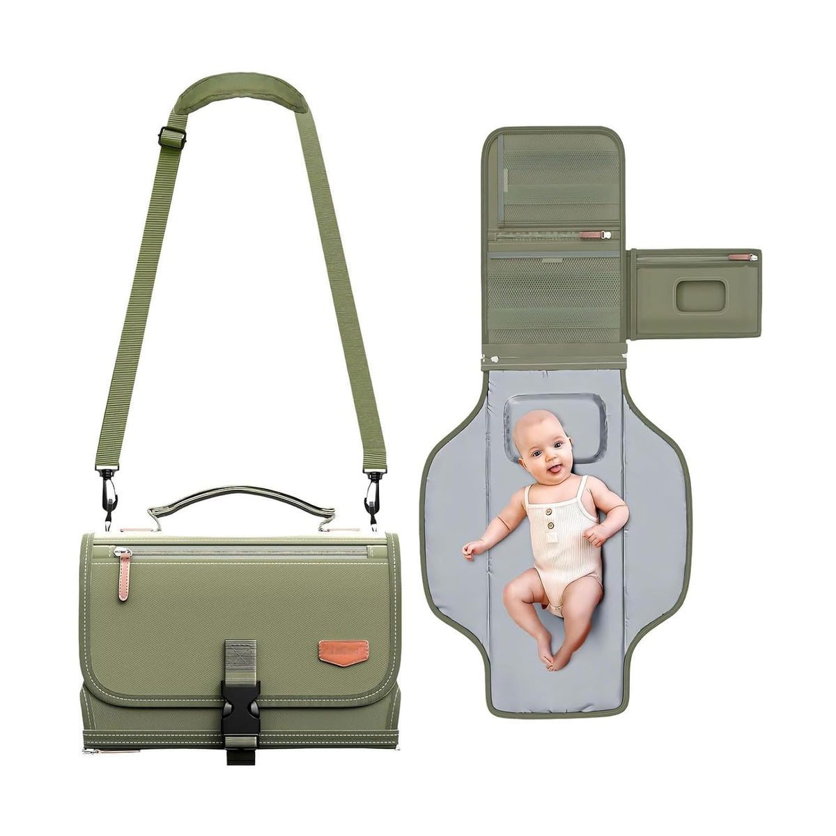 Foldable Lightweight Diaper Pad Portable Design for Parents on The Go Portable Changing Pad