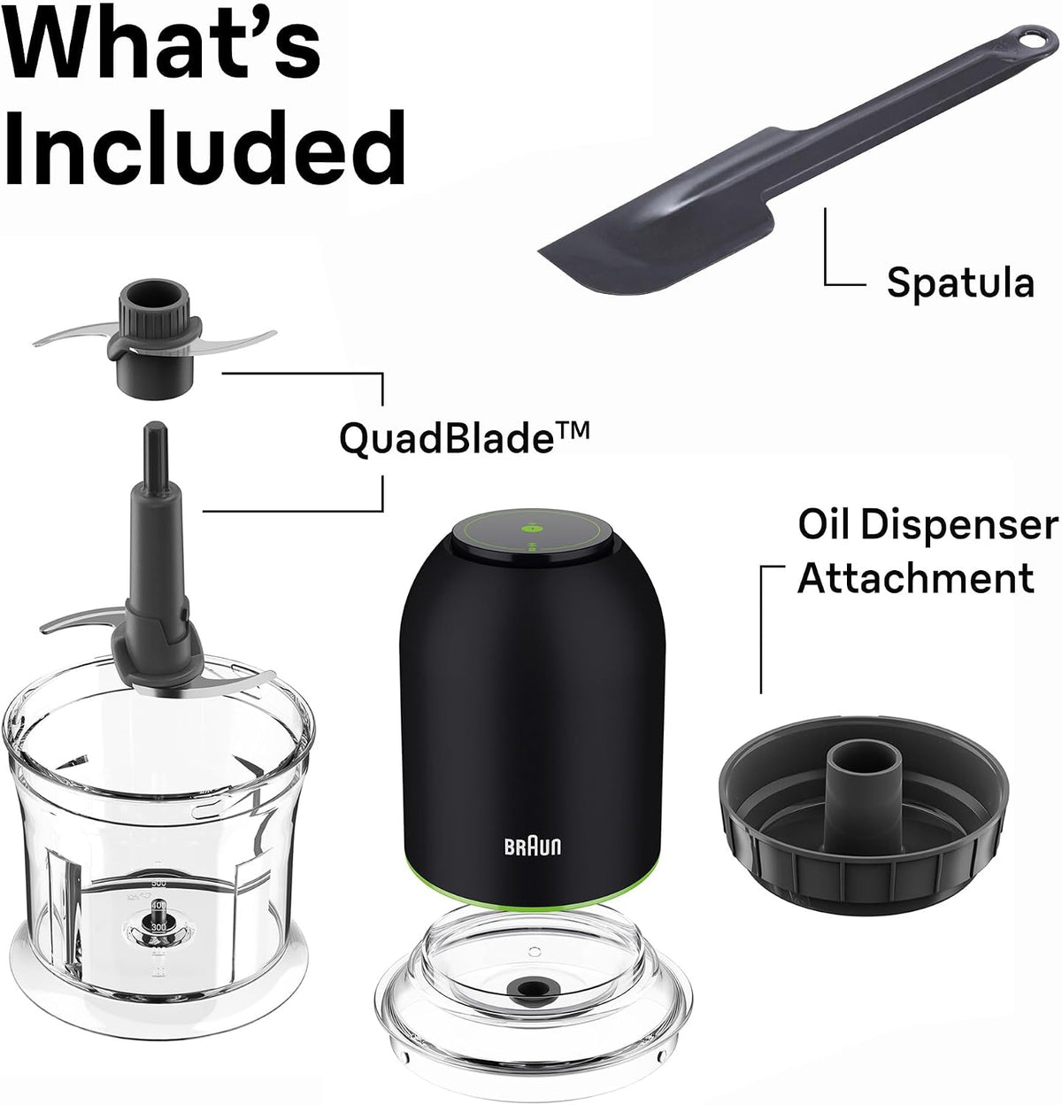 EasyPrep™ Mini Food Processor, 4 cup, Two Speed Pulse, QuadBlade