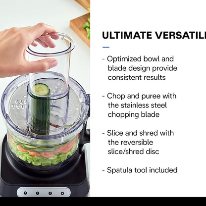 EasyPrep™ Mini Food Processor, 4 cup, Two Speed Pulse, QuadBlade
