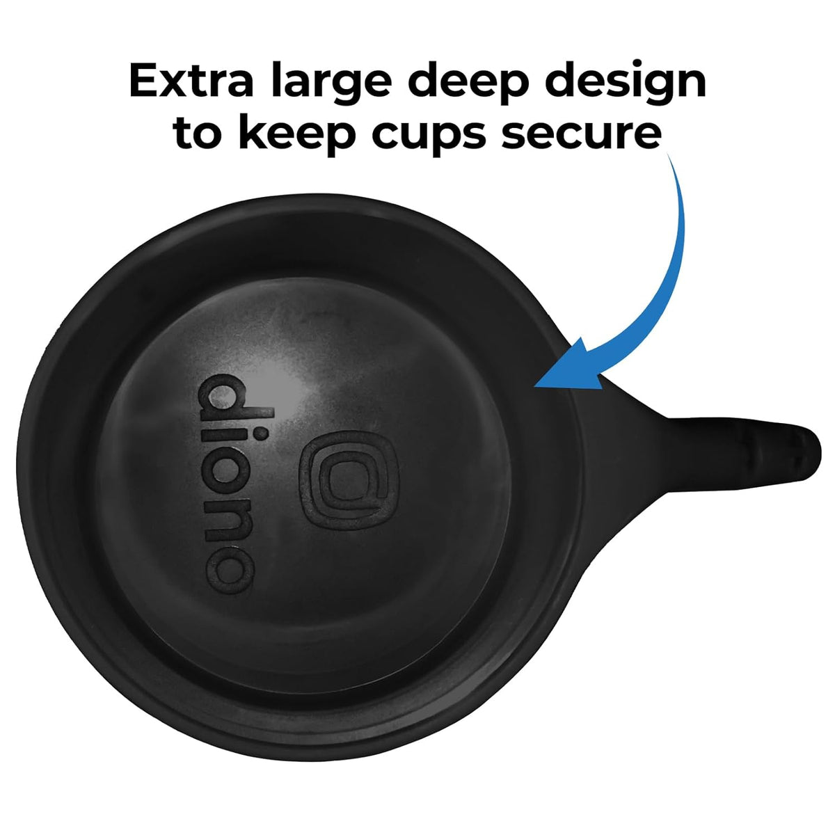 XL Car Seat Cup Holders for Radian and Everett Car Seats, Pack of 3 Cup Holders, Black