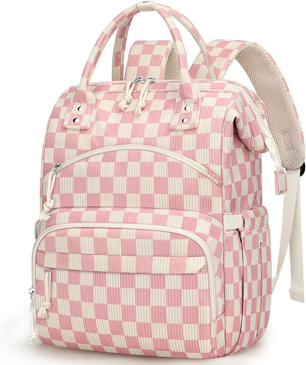 Corduroy Diaper Backpack for Mom,Travel Baby Diaper Bag for Girls&Boys