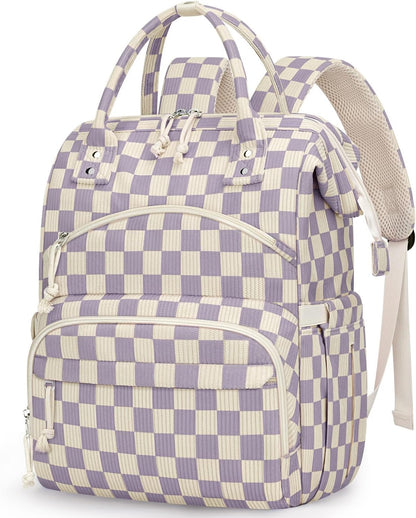 Corduroy Diaper Backpack for Mom,Travel Baby Diaper Bag for Girls&Boys