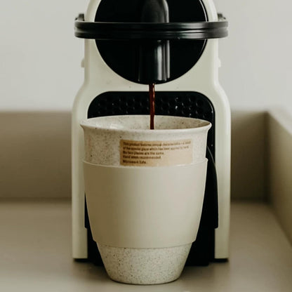 Ceramic Travel Mugs with Silicone Lids, 15 oz Portable Coffee Mug Travel Unique To Go Mug, Reusable Coffee Cups with Non-Slip Sleeve, Cappuccino,Tea,Latte,Iced Coffee Cups, Dishwasher Safe