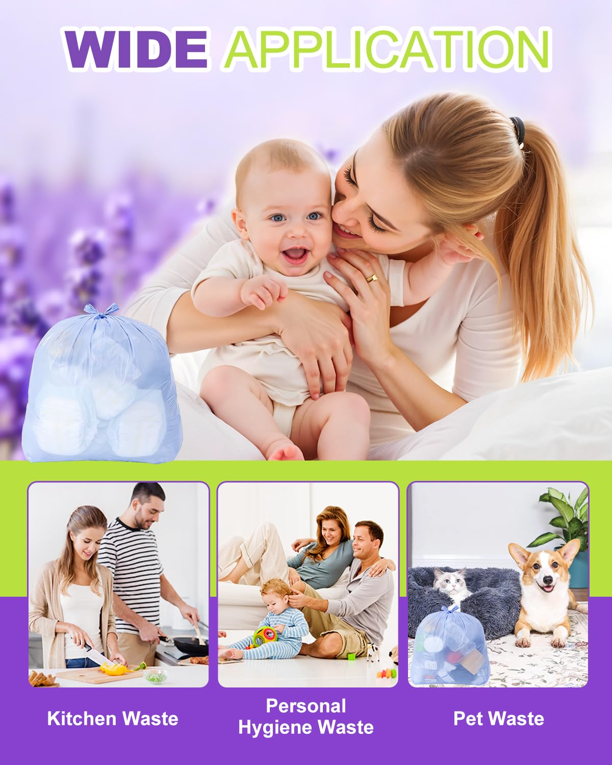Diaper Pail Refills Compatible with Dekor Classic & Eko Classic