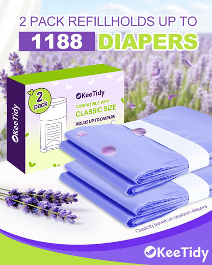 Diaper Pail Refills Compatible with Dekor Classic & Eko Classic