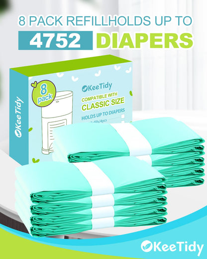 Diaper Pail Refills Compatible with Dekor Classic & Eko Classic