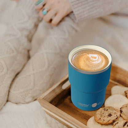 Ultimate Ceramic Travel Mug, 12oz Insulated Stainless Steel Coffee Cup with Handle & Splash-Resistant Lid, Ceramic Lined for Pure Taste, BPA-Free, Double-Wall Vacuum for Hot Drinks