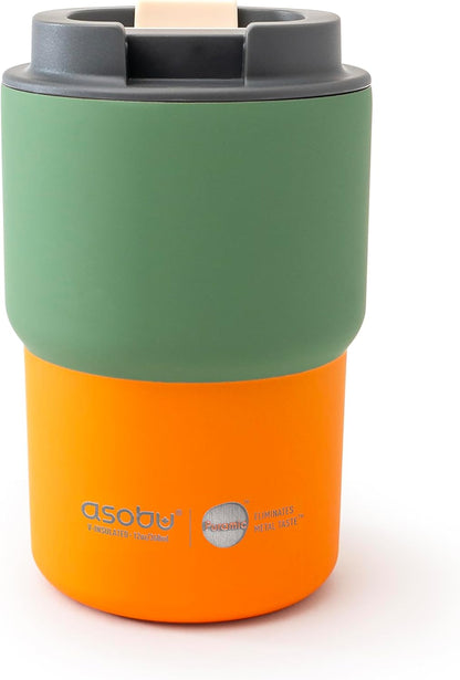 Ultimate Ceramic Travel Mug, 12oz Insulated Stainless Steel Coffee Cup with Handle & Splash-Resistant Lid, Ceramic Lined for Pure Taste, BPA-Free, Double-Wall Vacuum for Hot Drinks