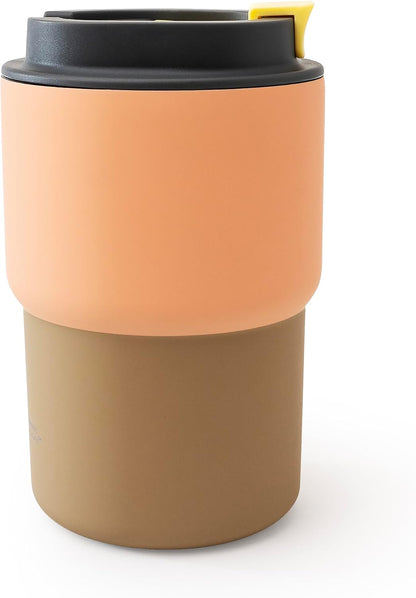 Ultimate Ceramic Travel Mug, 12oz Insulated Stainless Steel Coffee Cup with Handle & Splash-Resistant Lid, Ceramic Lined for Pure Taste, BPA-Free, Double-Wall Vacuum for Hot Drinks