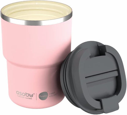 Ultimate Ceramic Travel Mug, 12oz Insulated Stainless Steel Coffee Cup with Handle & Splash-Resistant Lid, Ceramic Lined for Pure Taste, BPA-Free, Double-Wall Vacuum for Hot Drinks