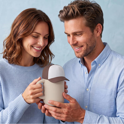 Ultimate Ceramic Travel Mug, 12oz Insulated Stainless Steel Coffee Cup with Handle & Splash-Resistant Lid, Ceramic Lined for Pure Taste, BPA-Free, Double-Wall Vacuum for Hot Drinks