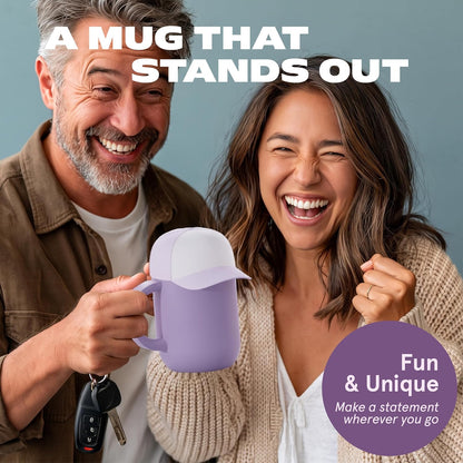 Ultimate Ceramic Travel Mug, 12oz Insulated Stainless Steel Coffee Cup with Handle & Splash-Resistant Lid, Ceramic Lined for Pure Taste, BPA-Free, Double-Wall Vacuum for Hot Drinks