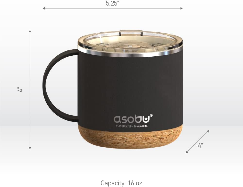 Ultimate Ceramic Travel Mug, 12oz Insulated Stainless Steel Coffee Cup with Handle & Splash-Resistant Lid, Ceramic Lined for Pure Taste, BPA-Free, Double-Wall Vacuum for Hot Drinks