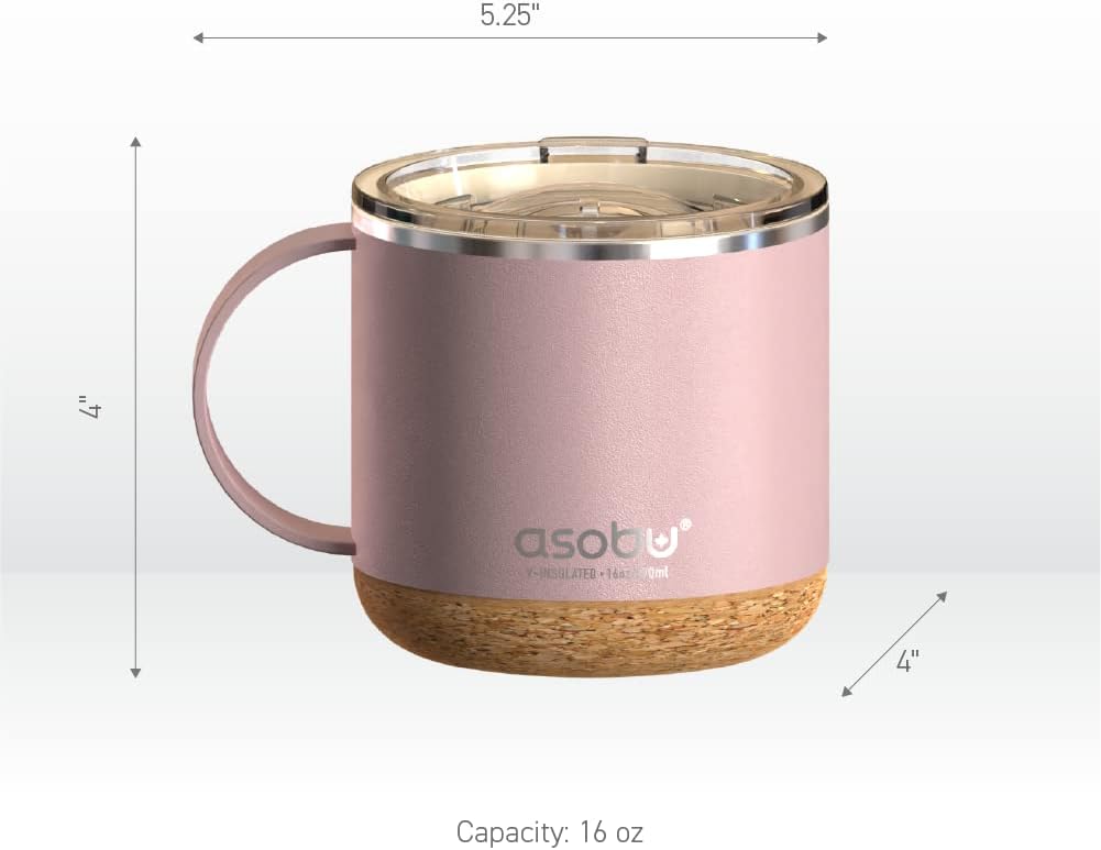 Ultimate Ceramic Travel Mug, 12oz Insulated Stainless Steel Coffee Cup with Handle & Splash-Resistant Lid, Ceramic Lined for Pure Taste, BPA-Free, Double-Wall Vacuum for Hot Drinks
