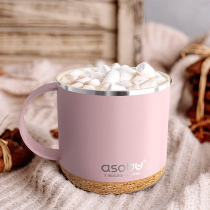 Ultimate Ceramic Travel Mug, 12oz Insulated Stainless Steel Coffee Cup with Handle & Splash-Resistant Lid, Ceramic Lined for Pure Taste, BPA-Free, Double-Wall Vacuum for Hot Drinks