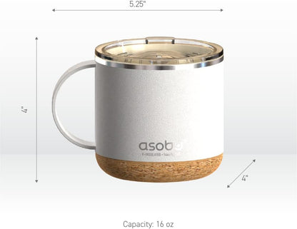 Ultimate Ceramic Travel Mug, 12oz Insulated Stainless Steel Coffee Cup with Handle & Splash-Resistant Lid, Ceramic Lined for Pure Taste, BPA-Free, Double-Wall Vacuum for Hot Drinks