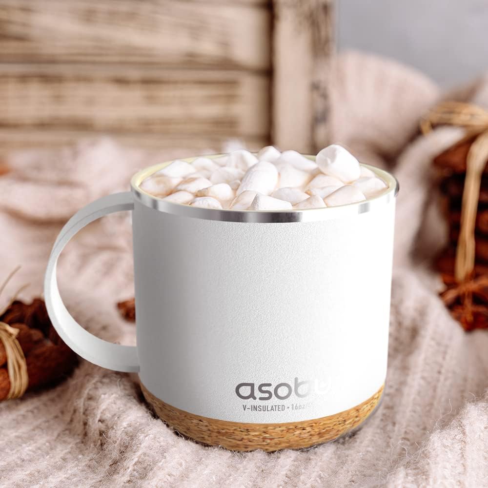 Ultimate Ceramic Travel Mug, 12oz Insulated Stainless Steel Coffee Cup with Handle & Splash-Resistant Lid, Ceramic Lined for Pure Taste, BPA-Free, Double-Wall Vacuum for Hot Drinks