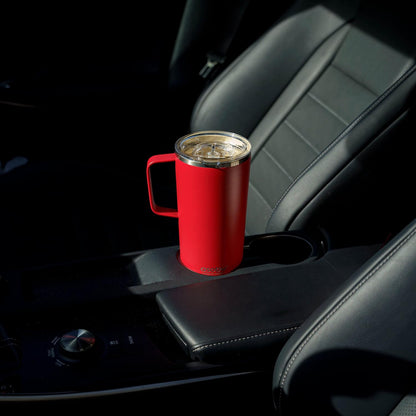 Ultimate Ceramic Travel Mug, 12oz Insulated Stainless Steel Coffee Cup with Handle & Splash-Resistant Lid, Ceramic Lined for Pure Taste, BPA-Free, Double-Wall Vacuum for Hot Drinks