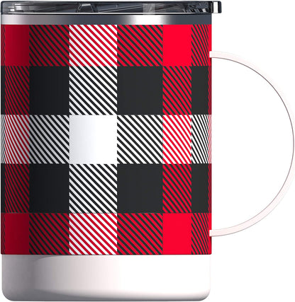 Ultimate Ceramic Travel Mug, 12oz Insulated Stainless Steel Coffee Cup with Handle & Splash-Resistant Lid, Ceramic Lined for Pure Taste, BPA-Free, Double-Wall Vacuum for Hot Drinks