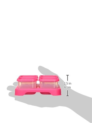 Fresh Baby Food Unbreakable Cubes (4oz/4pk) | Store, carry, & serve homemade baby food | Lid provides leak-proof seal, Made from safer plastic, Embossed with measurements