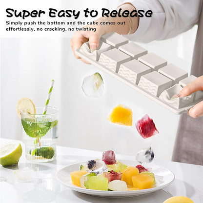 3-Pack Silicone Freezer Trays with Lid, Soup Freezer Container Molds