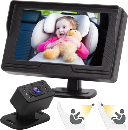 Baby Car Camera Monitor Night Vision HD 1080P Easy to Install