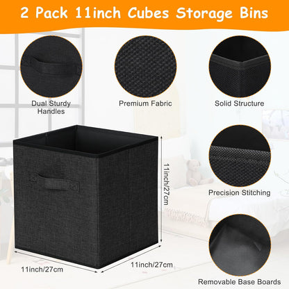 3 Pack Large Toy Box Storage Organizer Set, Grey White