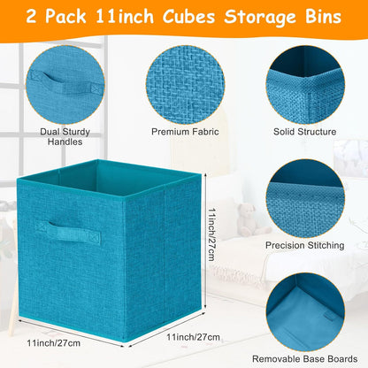 3 Pack Large Toy Box Storage Organizer Set, Grey White