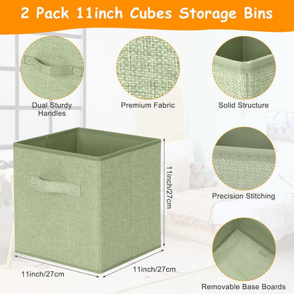 3 Pack Large Toy Box Storage Organizer Set, Grey White