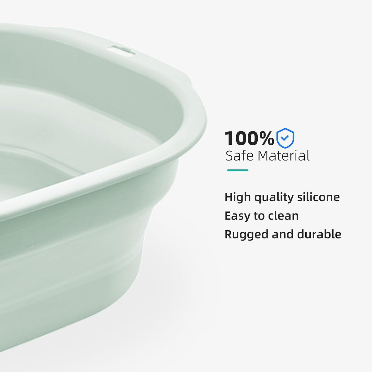 2 Pack Collapsible Wash Basin Set, Foldable Dish Tub, Small Medium Portable Sink for Kitchen, Camping, RV, Baby Bottles, Laundry, Plastic Washbasin -Pink
