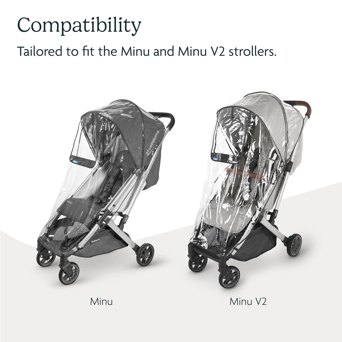 Minu and Minu V2 Stroller Rain Shield - Waterproof and Windproof