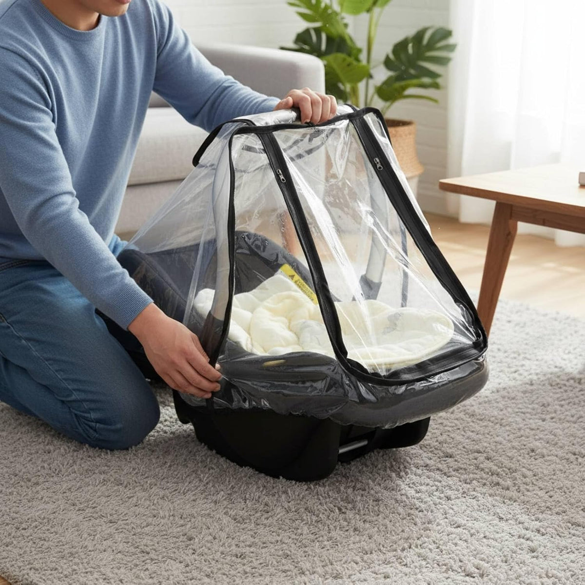 Rain Cover Weather Canopy Protector Ventilated Design Suitable for outings City Walks Park strolls