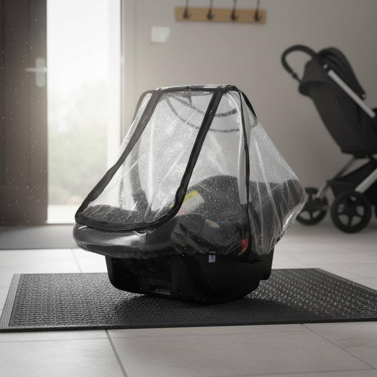 Rain Cover Weather Canopy Protector Ventilated Design Suitable for outings City Walks Park strolls