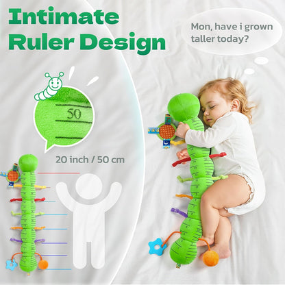 Musical Stuffed Caterpillar Toys with Teether and Baby Mirror