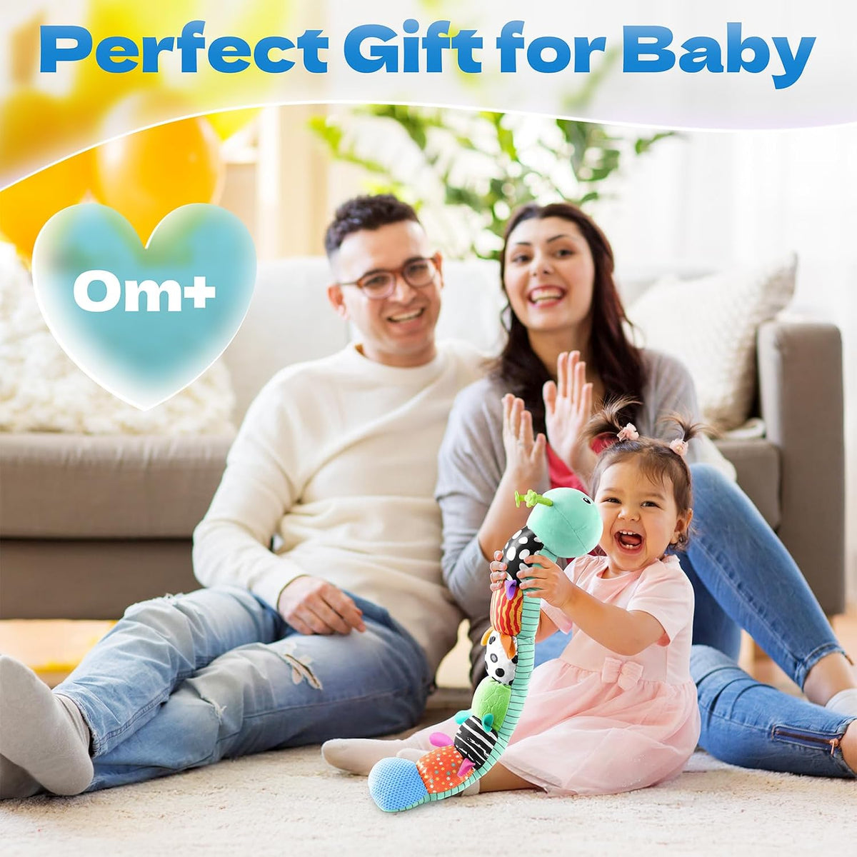 Musical Stuffed Caterpillar Toys with Teether and Baby Mirror