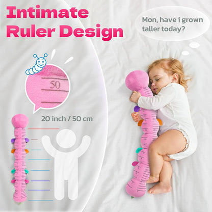 Musical Stuffed Caterpillar Toys with Teether and Baby Mirror