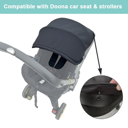 Stroller Accessories Replacement Canopy Compatible with Doona+ and Doona i Car Seats & Strollers, Larger Sunshade, Durable Fabric (Desert Green)