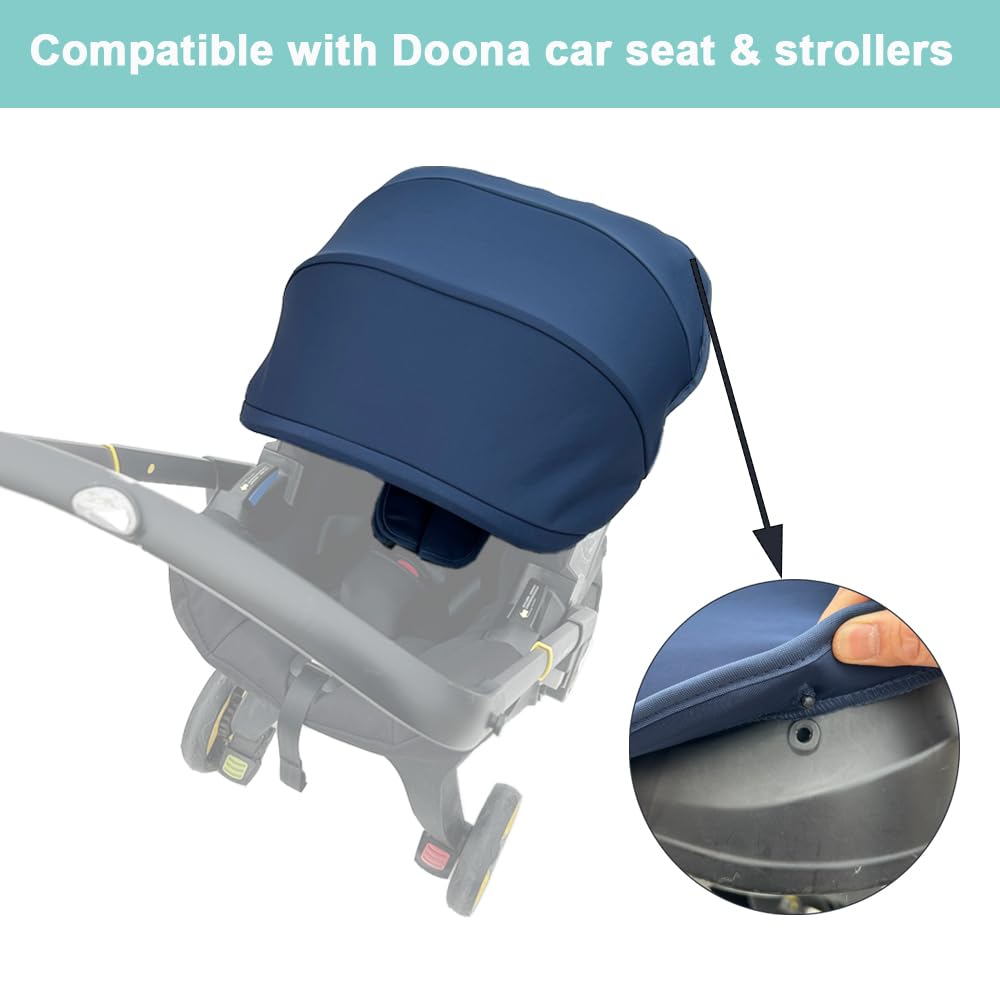 Stroller Accessories Replacement Canopy Compatible with Doona+ and Doona i Car Seats & Strollers, Larger Sunshade, Durable Fabric (Desert Green)
