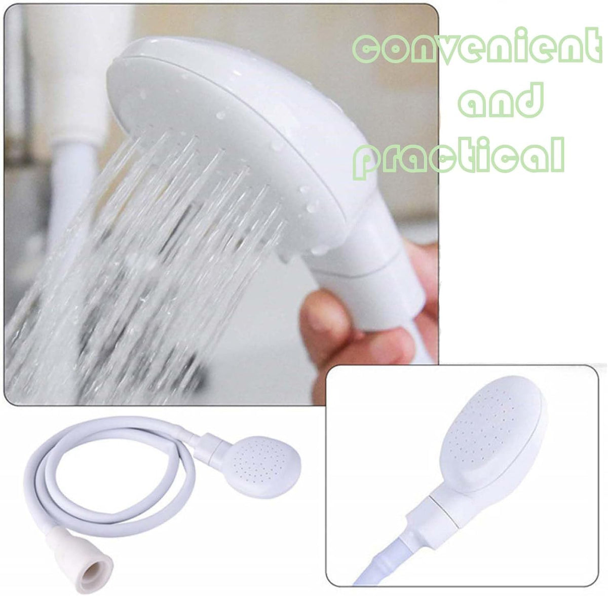 78.7in Portable Sink Hose Sprayer, Shampoo Sprayer Handheld Hose Shower Head Spray Hose for Bathing Baby, Pets Shower, Washing Hair, Rinsing Vegetables,Utility Sink