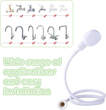 78.7in Portable Sink Hose Sprayer, Shampoo Sprayer Handheld Hose Shower Head Spray Hose for Bathing Baby, Pets Shower, Washing Hair, Rinsing Vegetables,Utility Sink