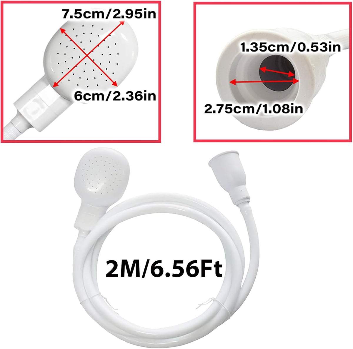 78.7in Portable Sink Hose Sprayer, Shampoo Sprayer Handheld Hose Shower Head Spray Hose for Bathing Baby, Pets Shower, Washing Hair, Rinsing Vegetables,Utility Sink
