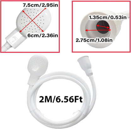 78.7in Portable Sink Hose Sprayer, Shampoo Sprayer Handheld Hose Shower Head Spray Hose for Bathing Baby, Pets Shower, Washing Hair, Rinsing Vegetables,Utility Sink