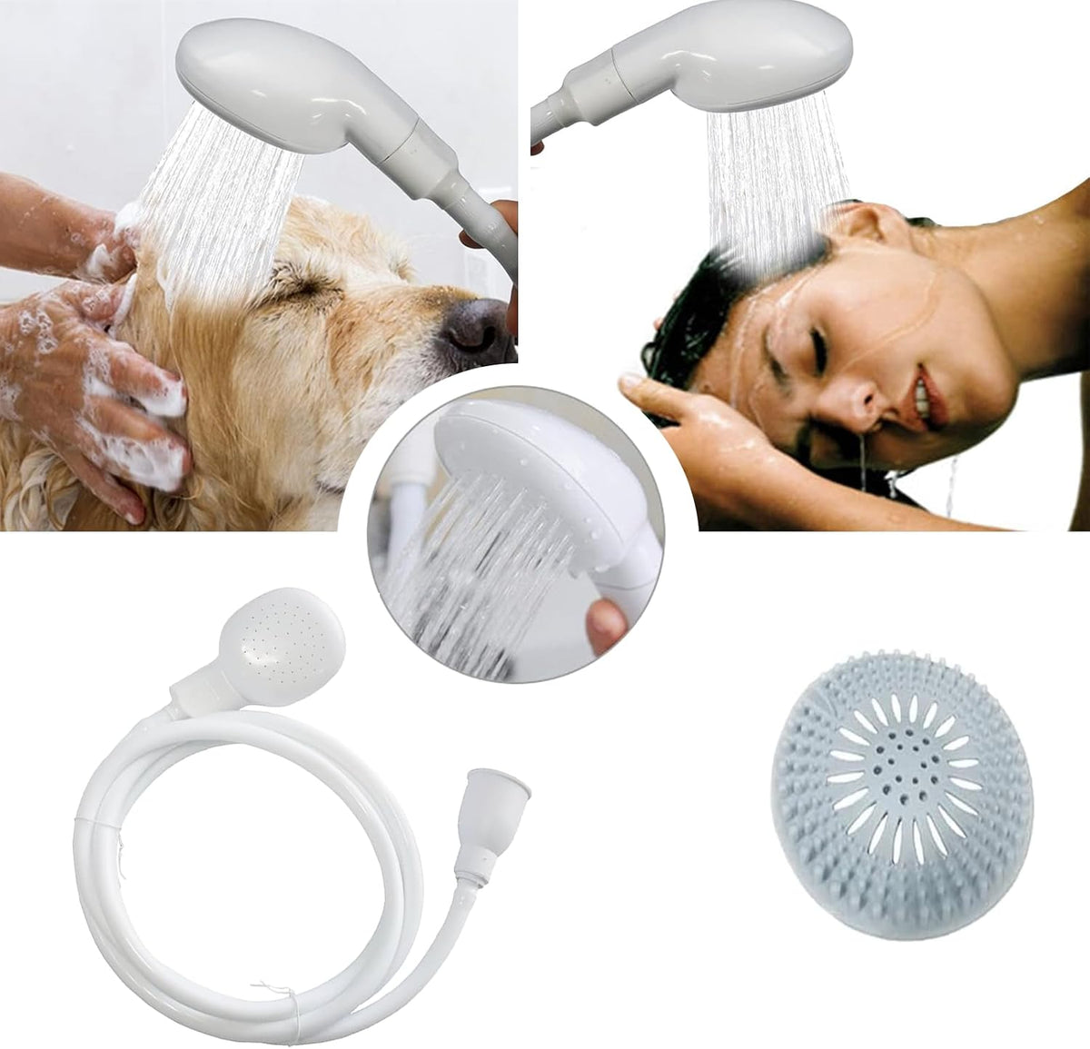 78.7in Portable Sink Hose Sprayer, Shampoo Sprayer Handheld Hose Shower Head Spray Hose for Bathing Baby, Pets Shower, Washing Hair, Rinsing Vegetables,Utility Sink