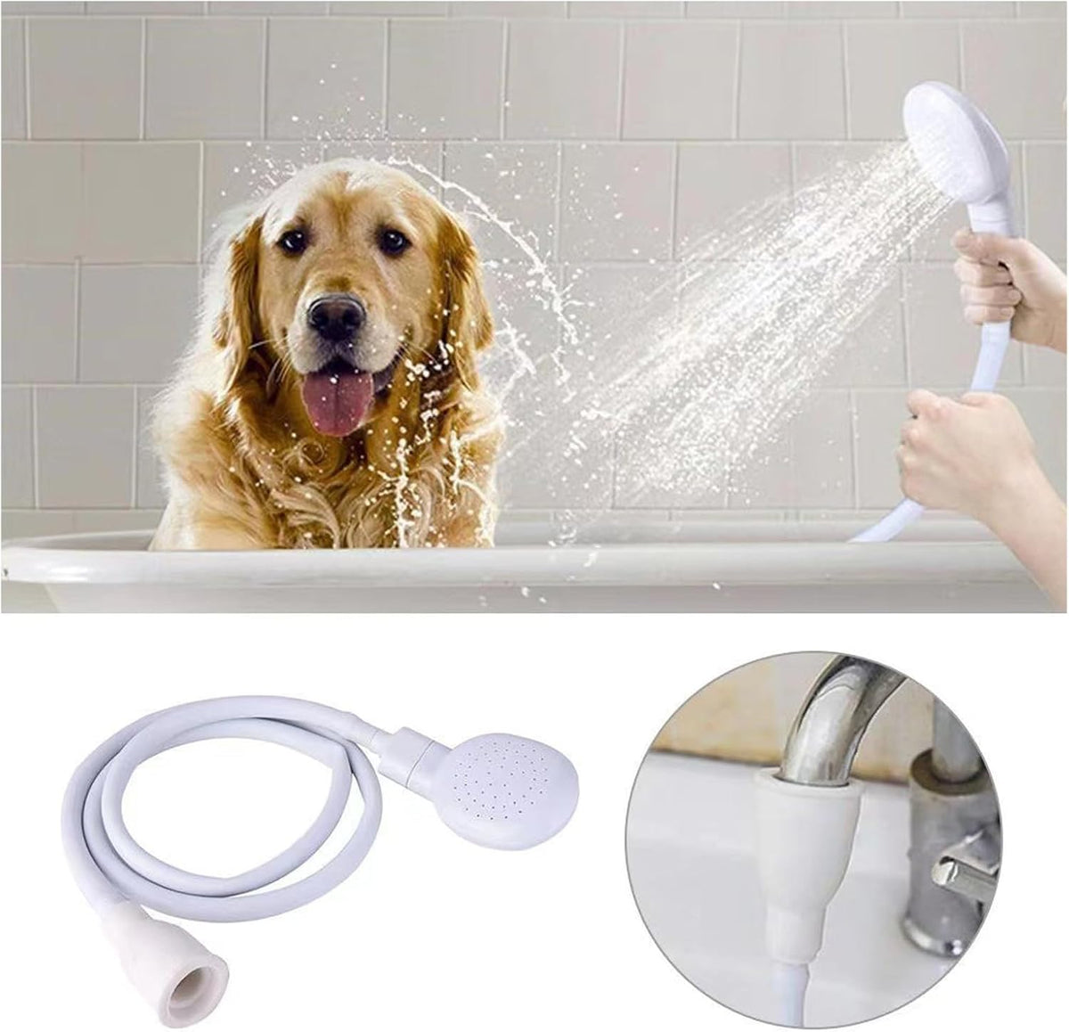 78.7in Portable Sink Hose Sprayer, Shampoo Sprayer Handheld Hose Shower Head Spray Hose for Bathing Baby, Pets Shower, Washing Hair, Rinsing Vegetables,Utility Sink
