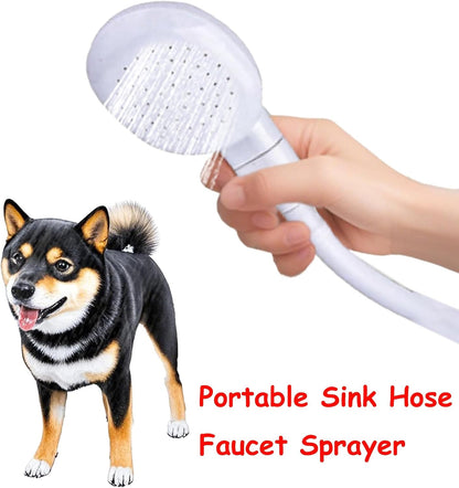 78.7in Portable Sink Hose Sprayer, Shampoo Sprayer Handheld Hose Shower Head Spray Hose for Bathing Baby, Pets Shower, Washing Hair, Rinsing Vegetables,Utility Sink