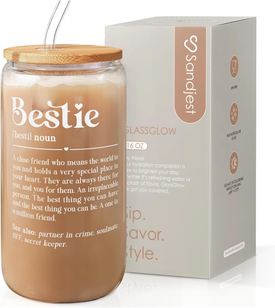 Christian 16oz Can Glass Tumbler with Acrylic Lid & Straw, Iced Coffee Cup for Women Girls, Aesthetic Cups Gifts for Birthday Christmas
